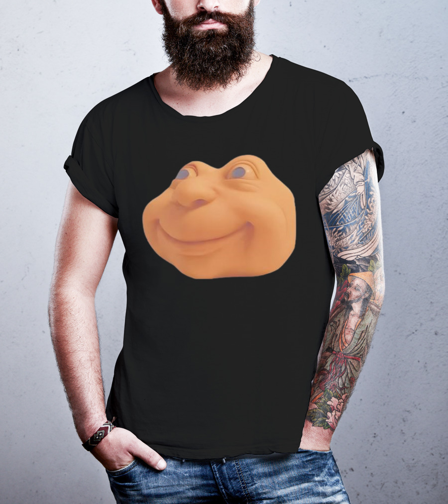 Halloween Costume Funny Expression Meme Face Pumpkin Head T-Shirt