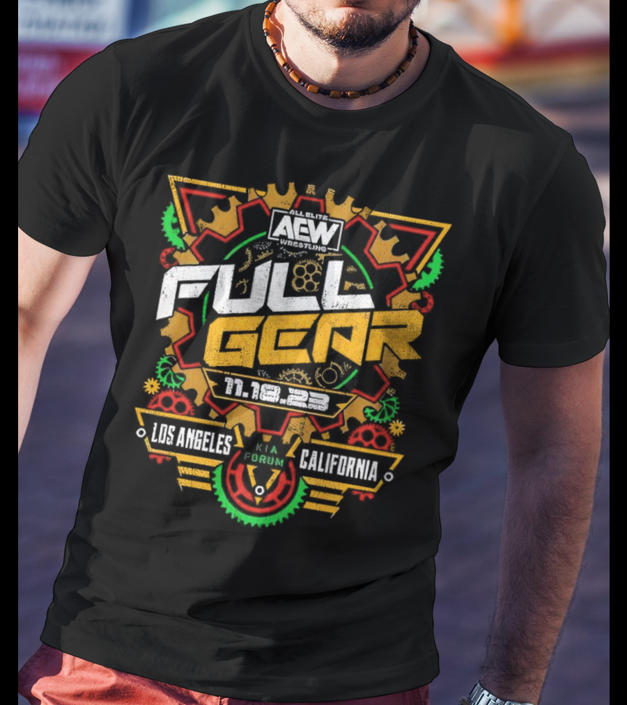 AEW Full Gear Los Angeles California 2023 Kia Forum Retro T-Shirt