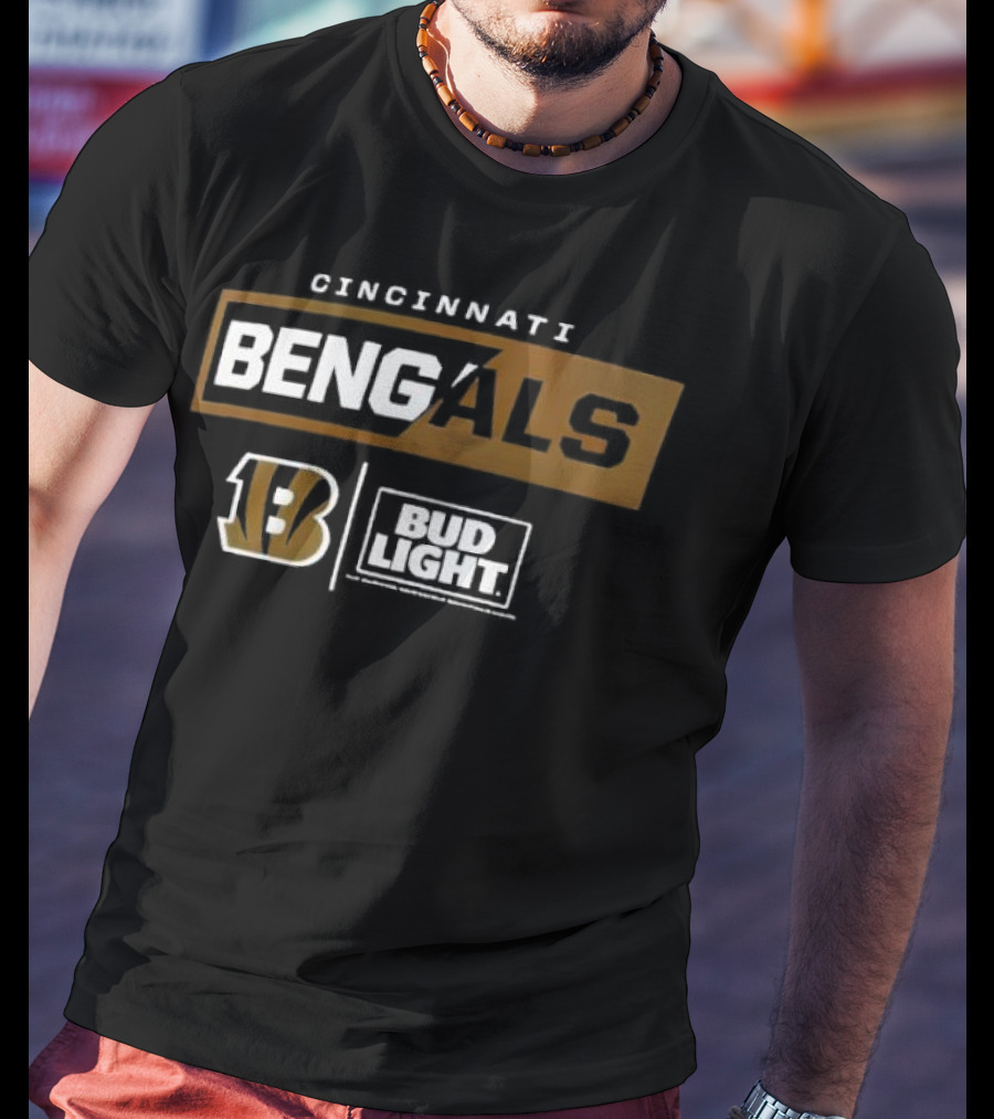 Cincinnati Bengals 13 Bud Light NFL Collaboration T-Shirt