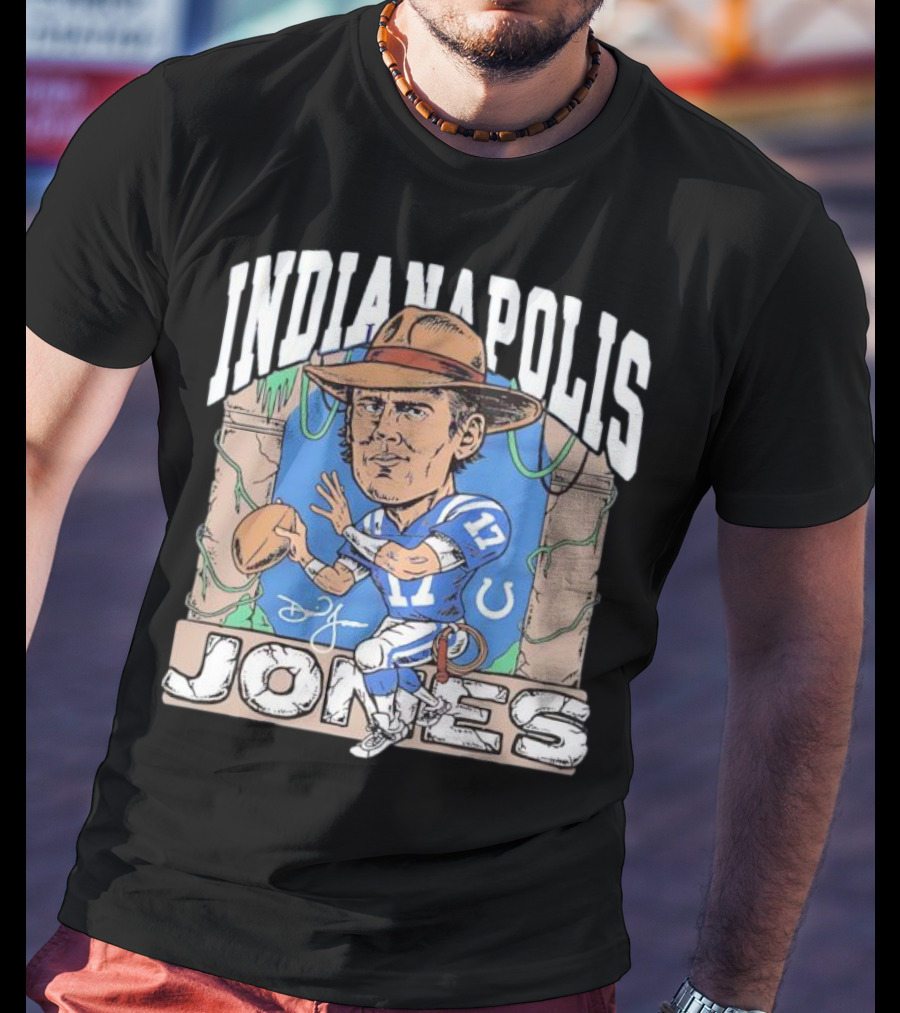 Indianapolis Jones Indianapolis Colts Daniel Jones Signature Adventure T-Shirt