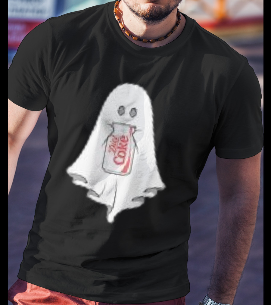 Ghost Drinking Diet Coke Can T-Shirt