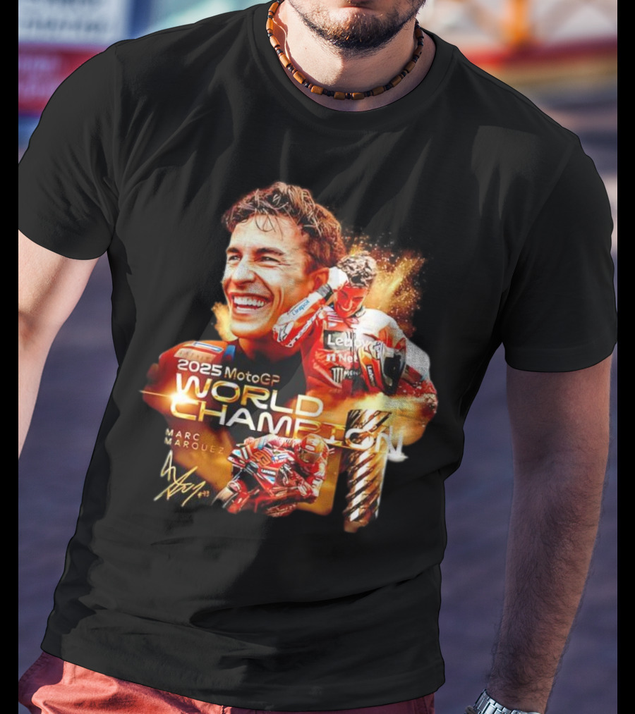 2025 MotoGP World Champion Marc Márquez Signature T-Shirt