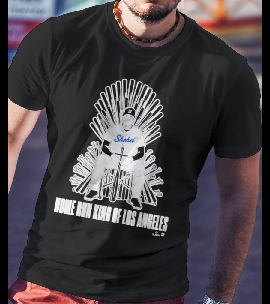Shohei Home Run King Of Los Angeles Throne Baseball Player T-Shirt