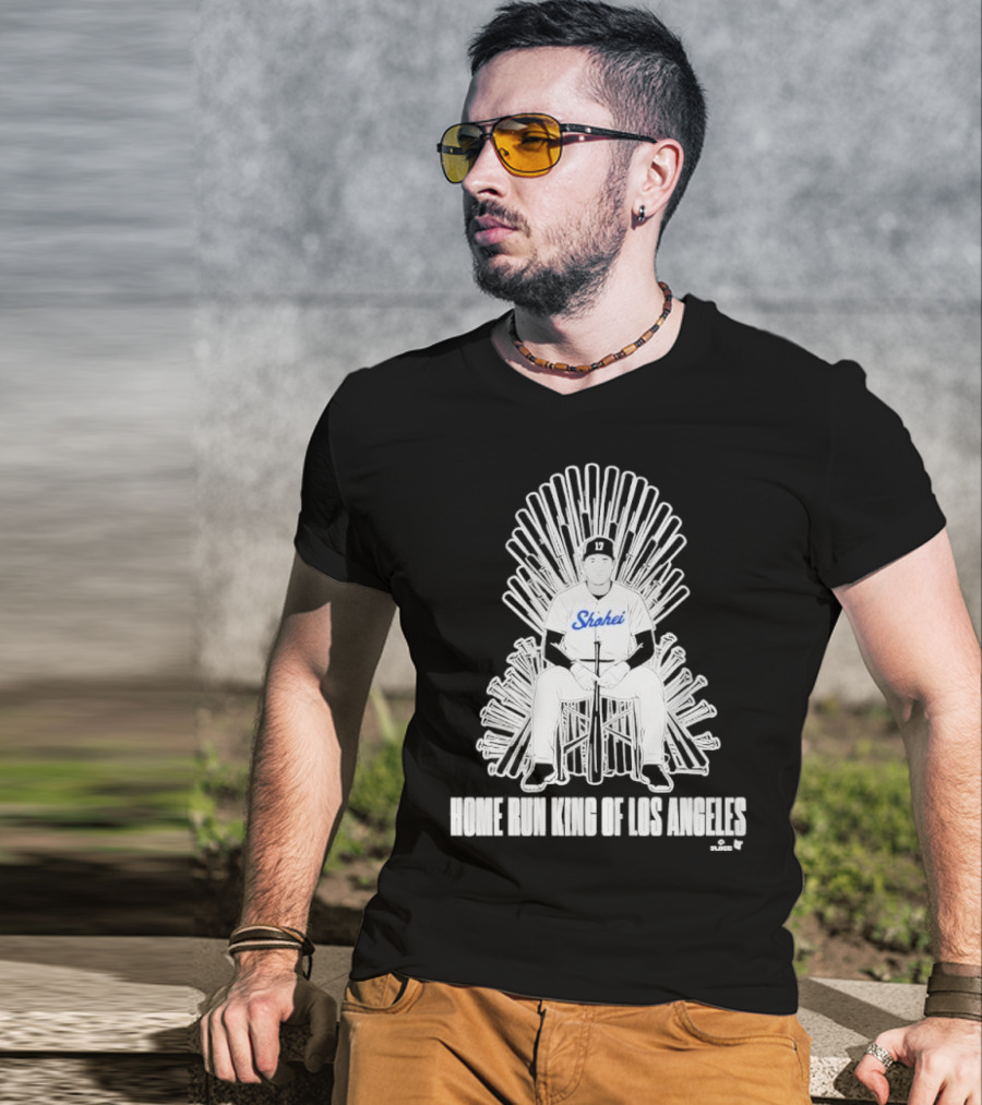 Shohei Home Run King Of Los Angeles Throne Baseball Player T-Shirt