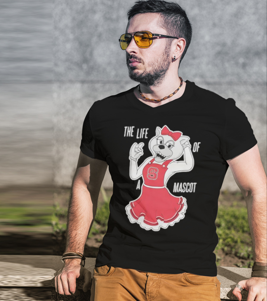 NC State Wolfpack The Life Of A Mascot Cheerful Character T-Shirt