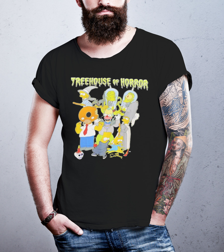 The Simpsons Treehouse Of Horror Characters Halloween Compilation T-Shirt