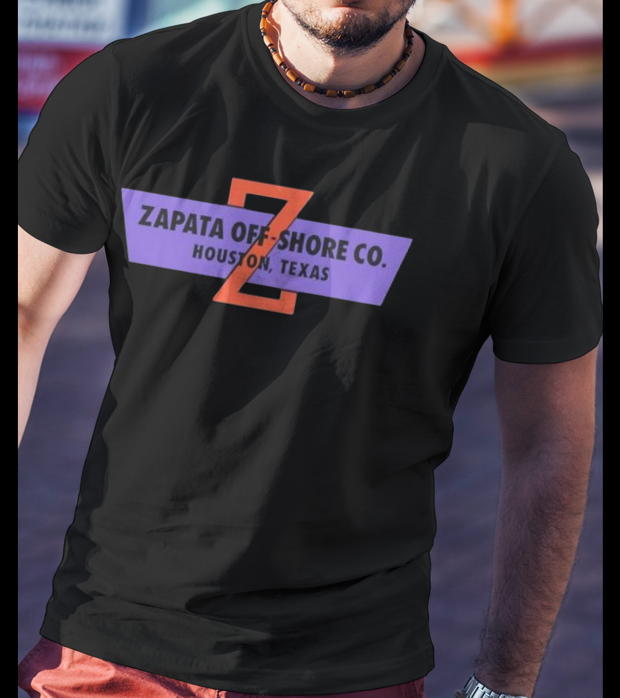 Zapata Off Shore Co Houston Texas Z Emblem T-Shirt