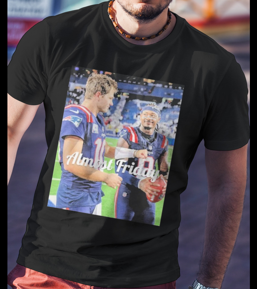Almost Friday Drake Maye Stefon Diggs Football Moment T-Shirt