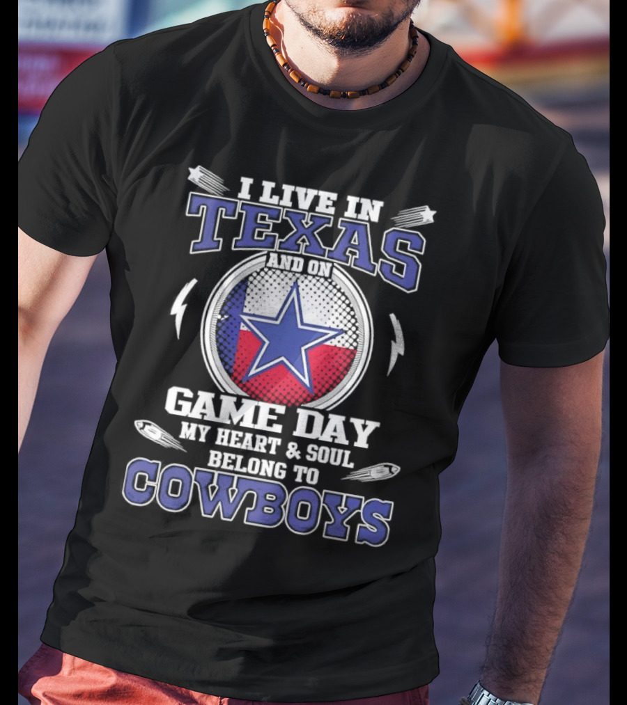 Texas Game Day Heart Soul Belong To Cowboys Dallas T-Shirt