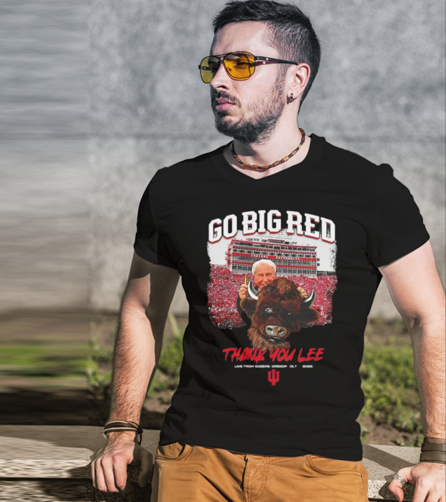 Go Big Red Indiana University Thank You Lee Corso T-Shirt