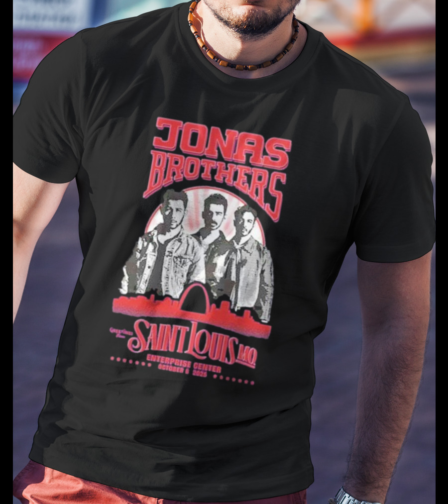 Jonas Brothers Concert Saint Louis MO Enterprise Center October 8 2025 T-Shirt