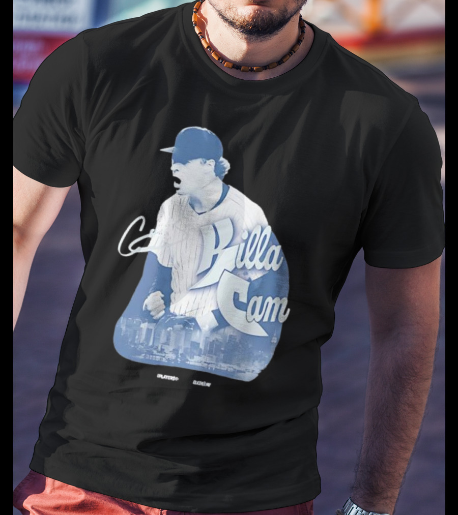 Killa Cam New York Yankees Cityscape Pitcher Style T-Shirt