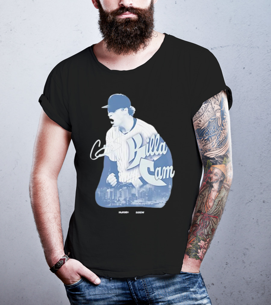 Killa Cam New York Yankees Cityscape Pitcher Style T-Shirt