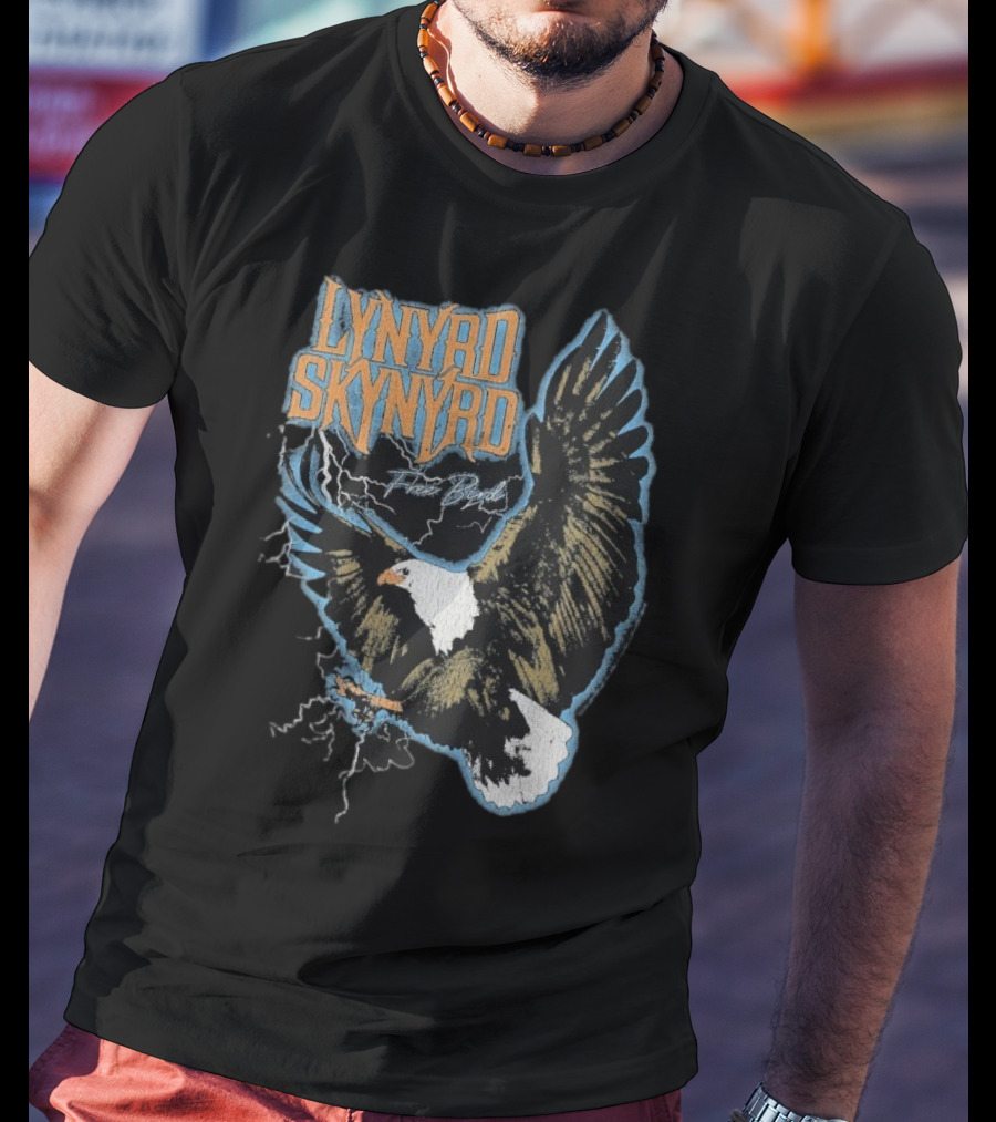 Lynyrd Skynyrd Free Bird Lightning Eagle Vintage Style T-Shirt