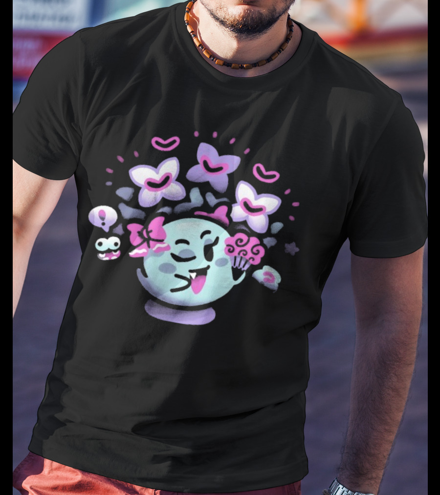 Minilla Forest Surprises Happy Planet With Butterflies And Flowers T-Shirt