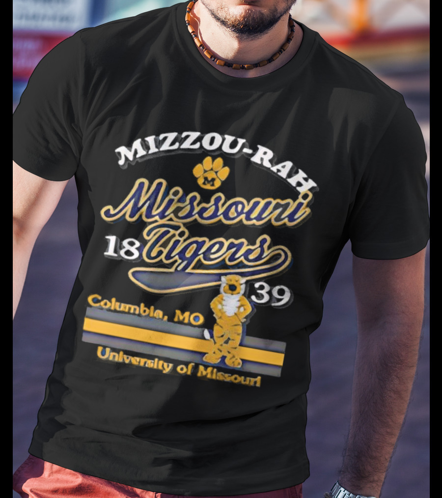 Mizzou Rah Truman Paw Missouri Tigers 1839 Columbia MO University Of Missouri T-Shirt