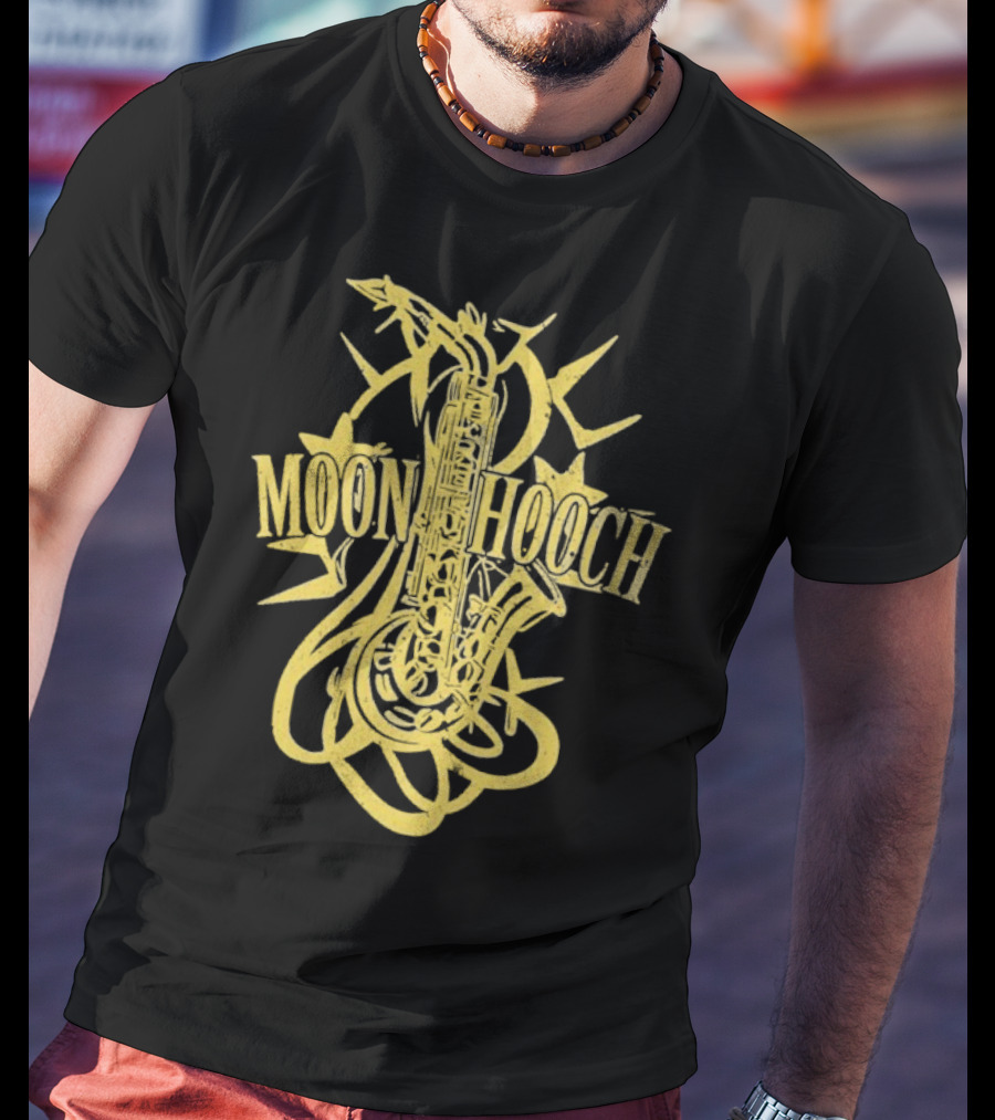 Moon Hooch Saxophone Burst Yellow Graphic T-Shirt