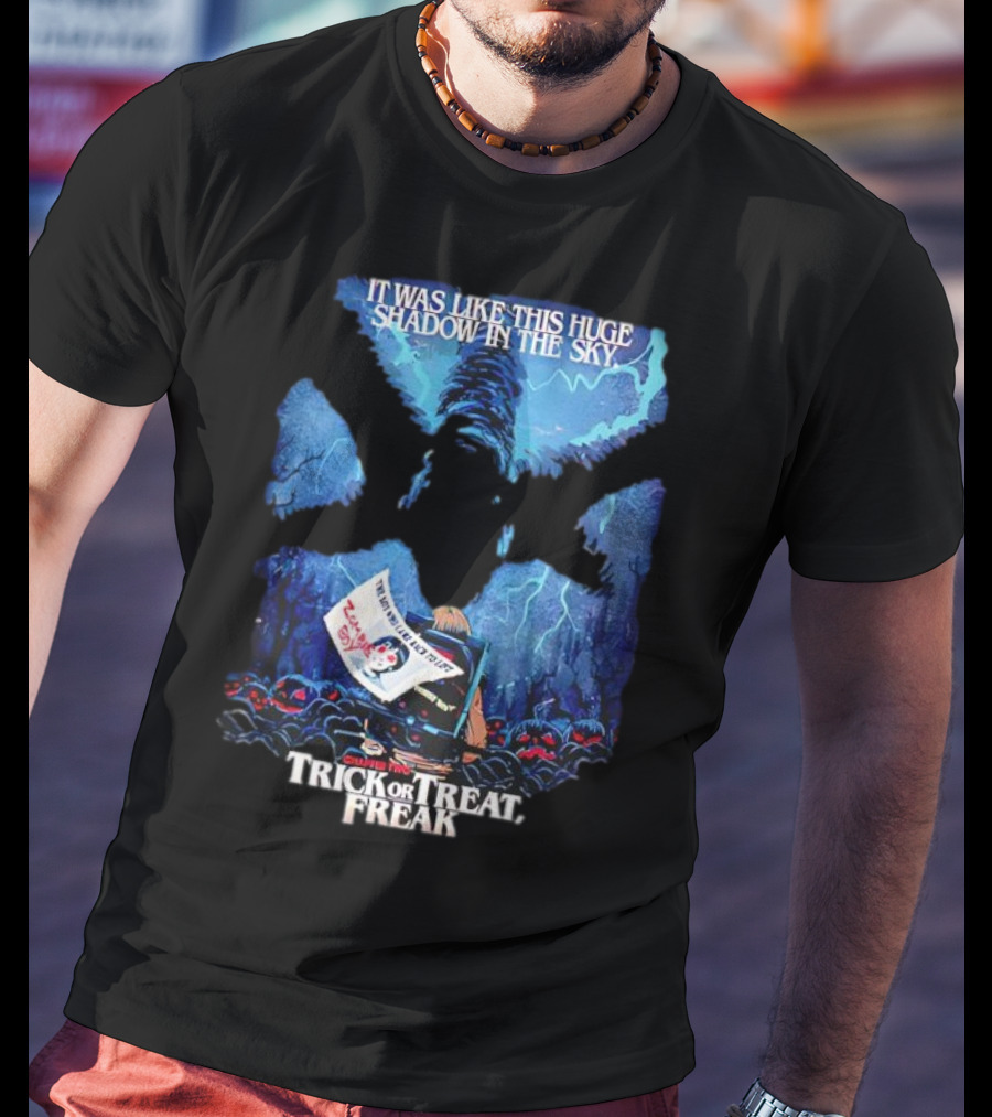 Stranger Things Season 2 Butcher Billy Trick Or Treat Freak Huge Shadow In The Sky T-Shirt