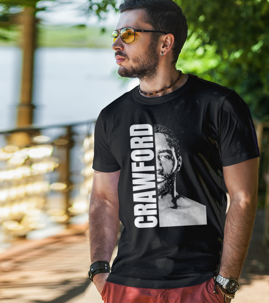 Crawford Face Of Boxing Terence Black And White Style T-Shirt