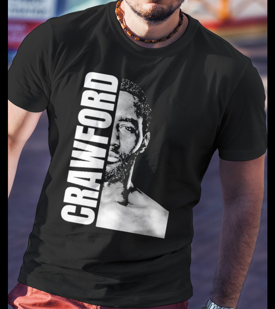 Crawford Face Of Boxing Terence Black And White Style T-Shirt