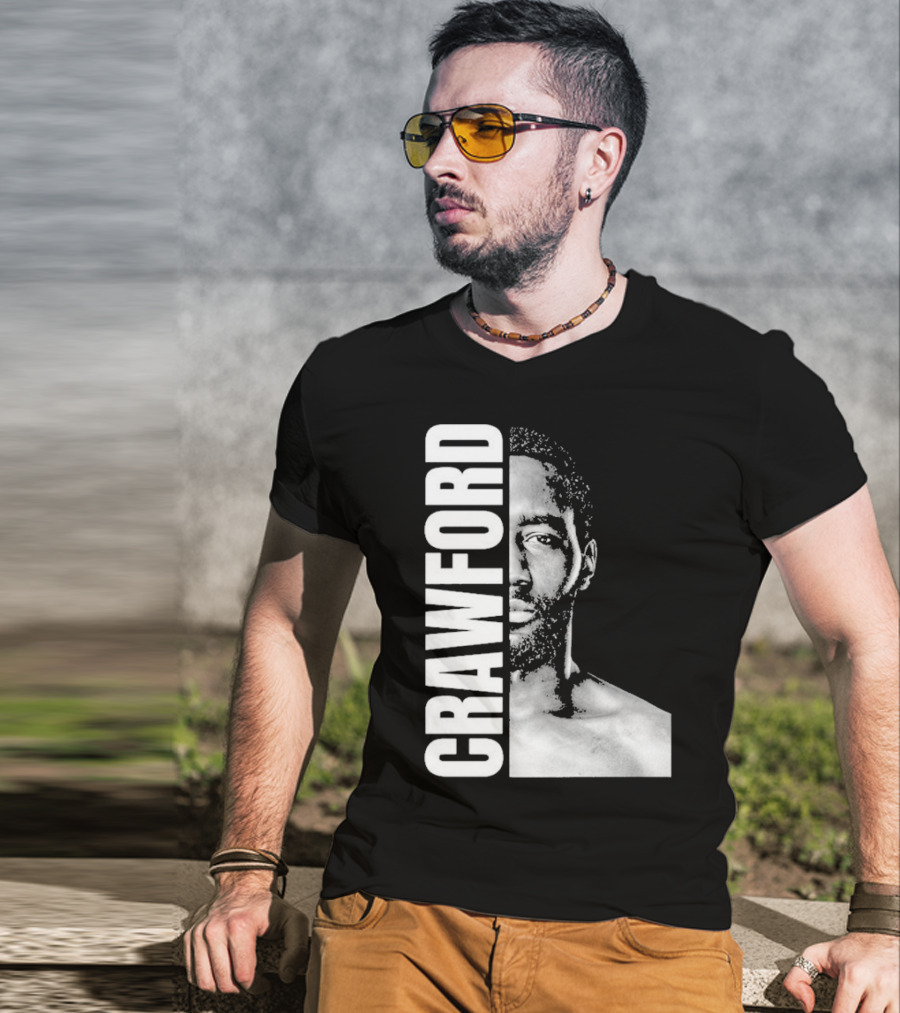 Crawford Face Of Boxing Terence Black And White Style T-Shirt