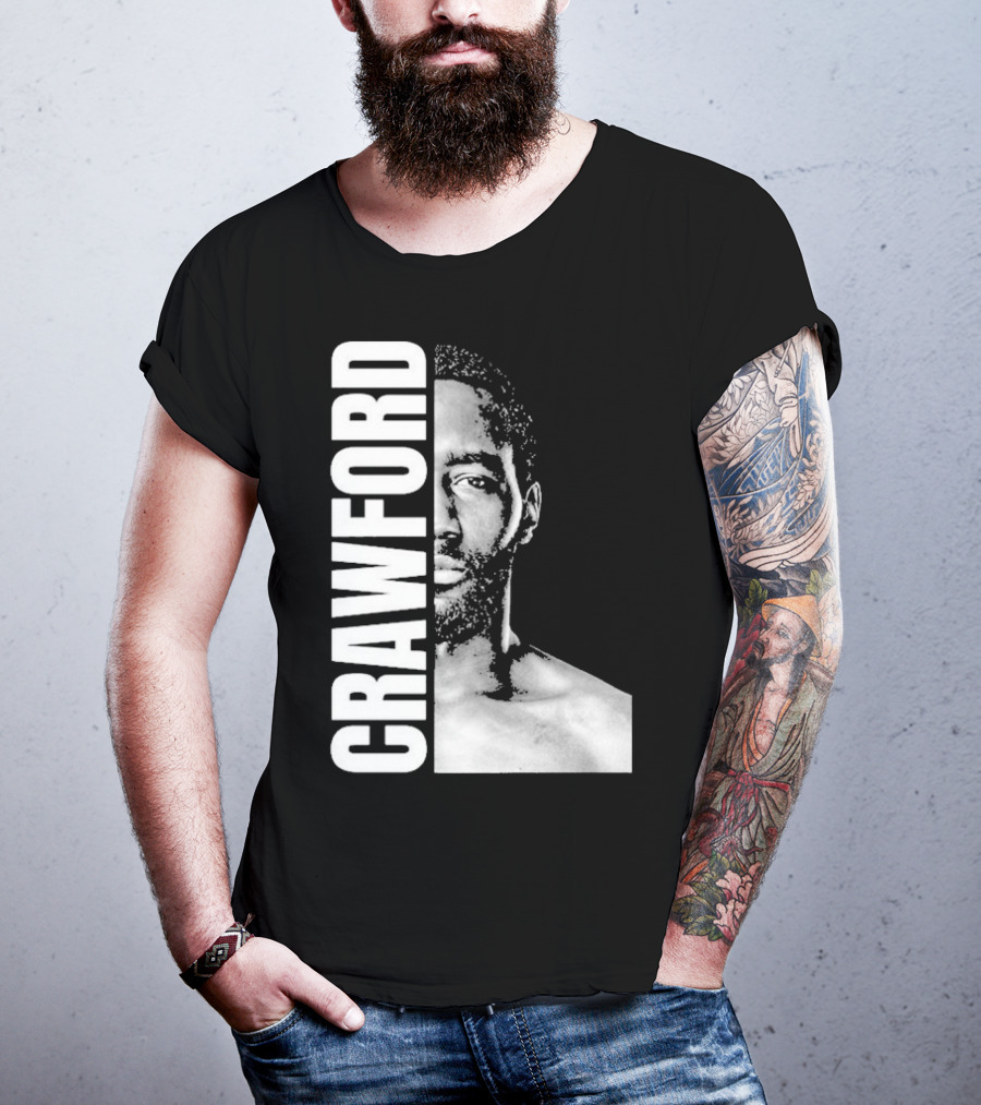 Crawford Face Of Boxing Terence Black And White Style T-Shirt