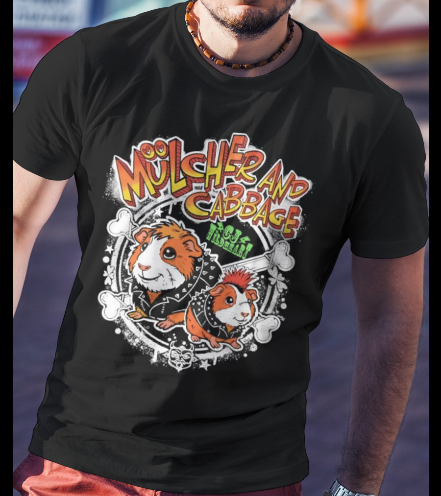 Mulcher And Cabbage CJ Wildheart Guinea Pig Duo T-Shirt