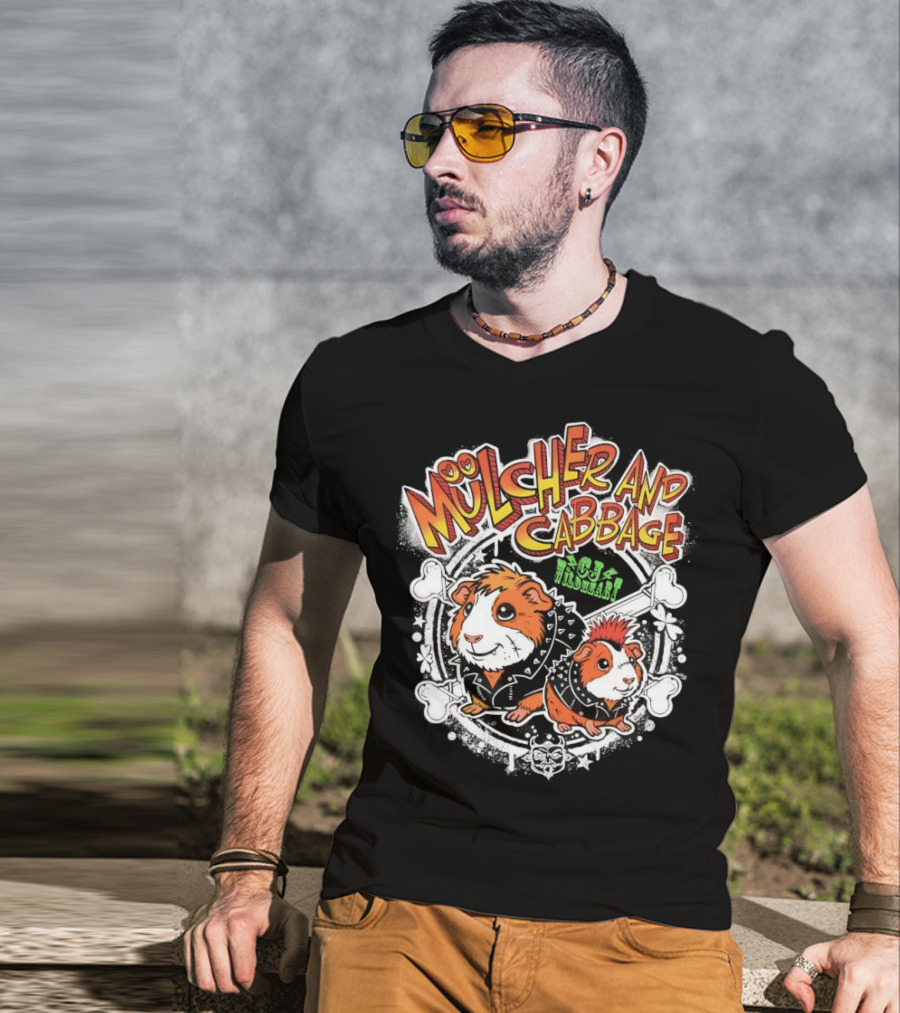 Mulcher And Cabbage CJ Wildheart Guinea Pig Duo T-Shirt
