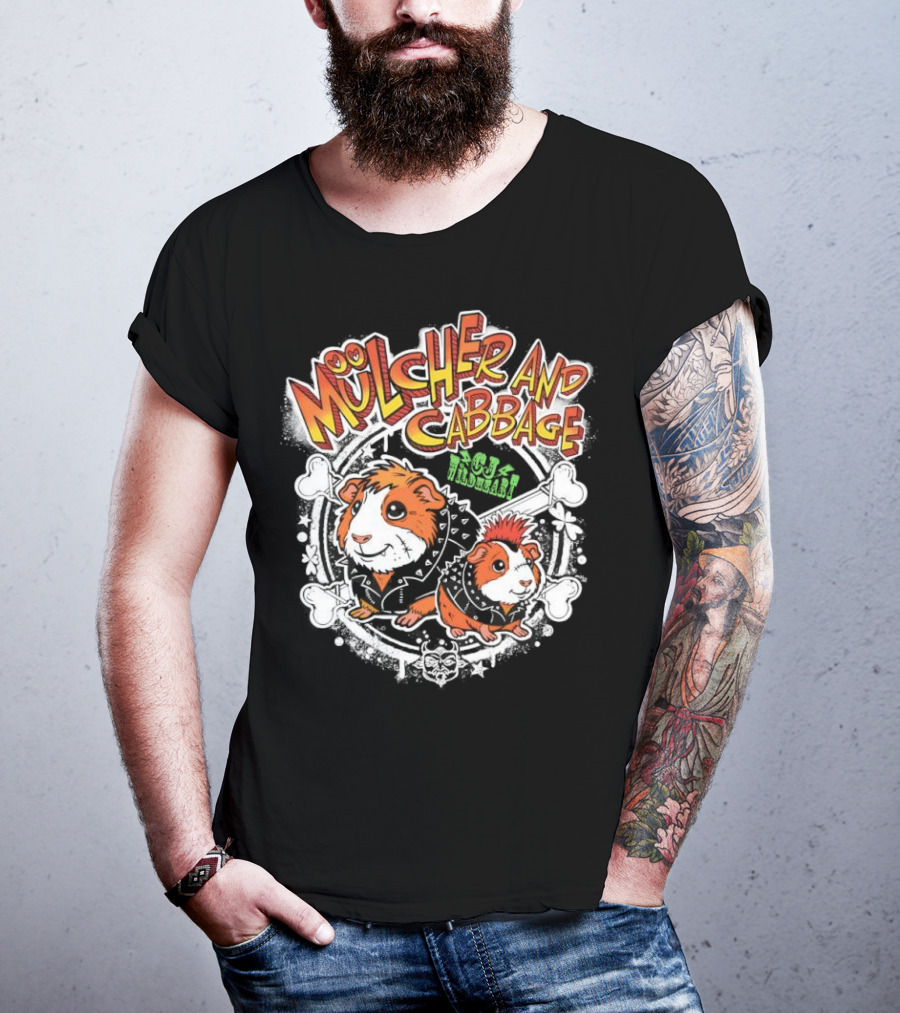 Mulcher And Cabbage CJ Wildheart Guinea Pig Duo T-Shirt