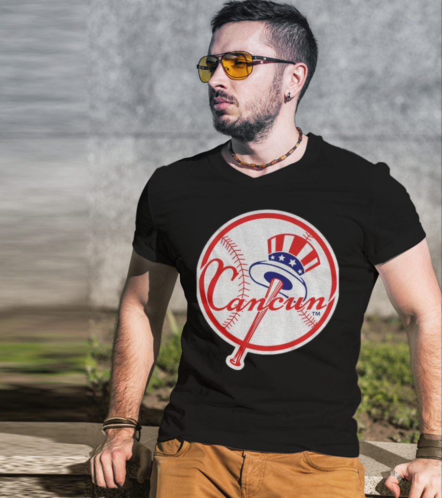 New York Yankees Cancun Baseball Parody With Funny Twist T-Shirt
