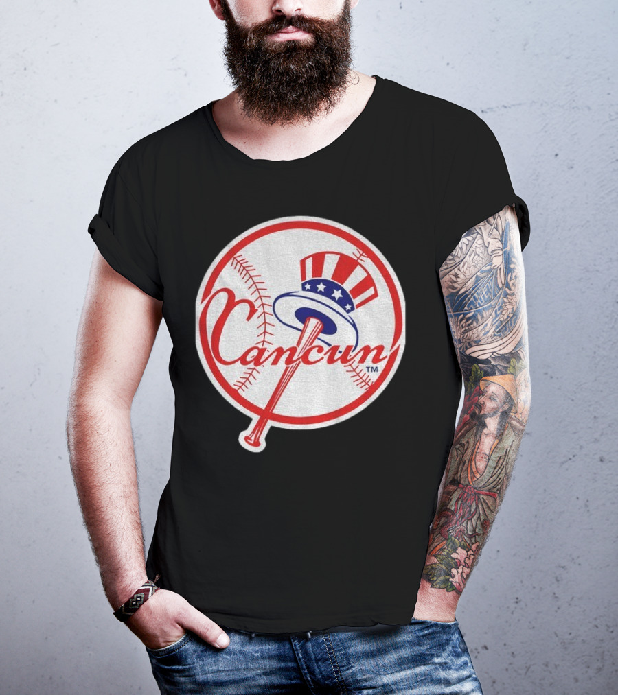 New York Yankees Cancun Baseball Parody With Funny Twist T-Shirt