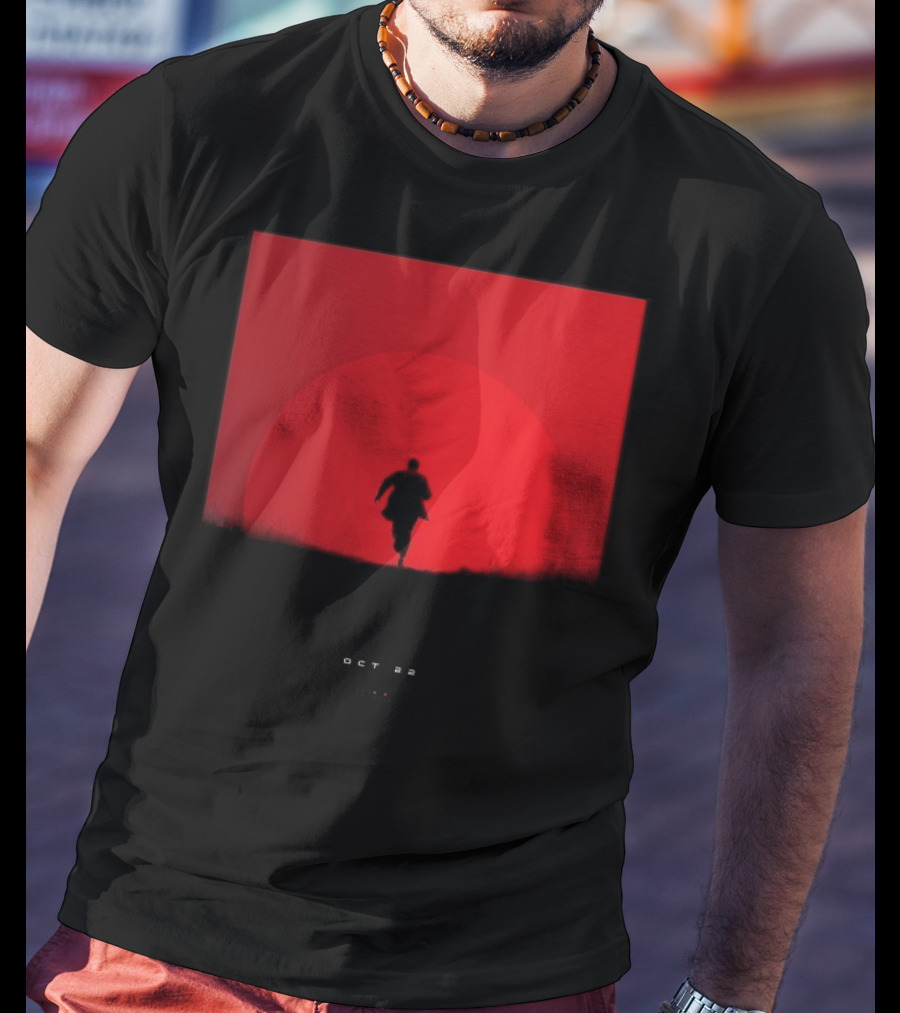 Tycho Scott Hansen October 22 2025 Running Figure Red Circle T-Shirt