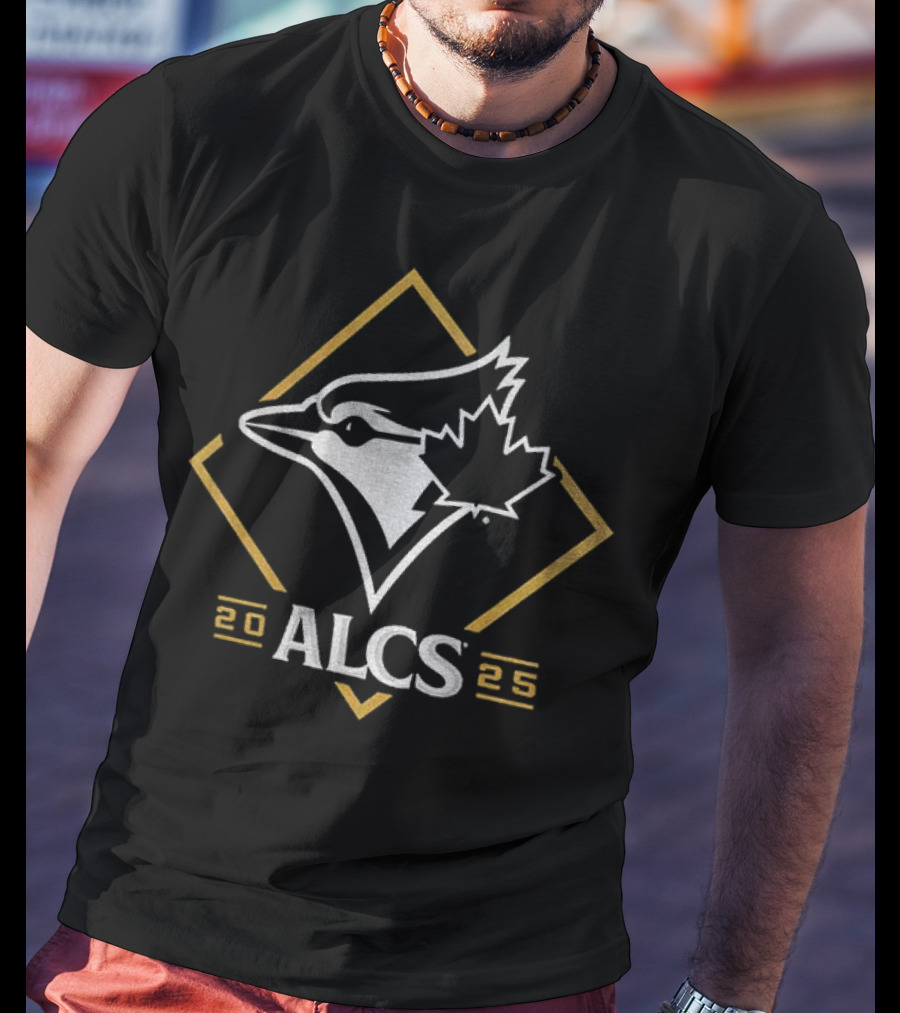 Toronto Blue Jays 2025 ALCS Winner Gold Diamond Bird Logo T-Shirt