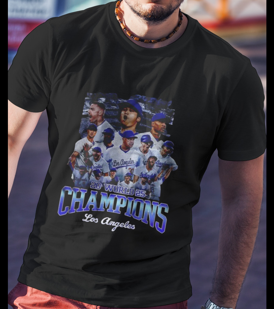 2025 World Champions Los Angeles Dodgers Back To Back Champions T-Shirt