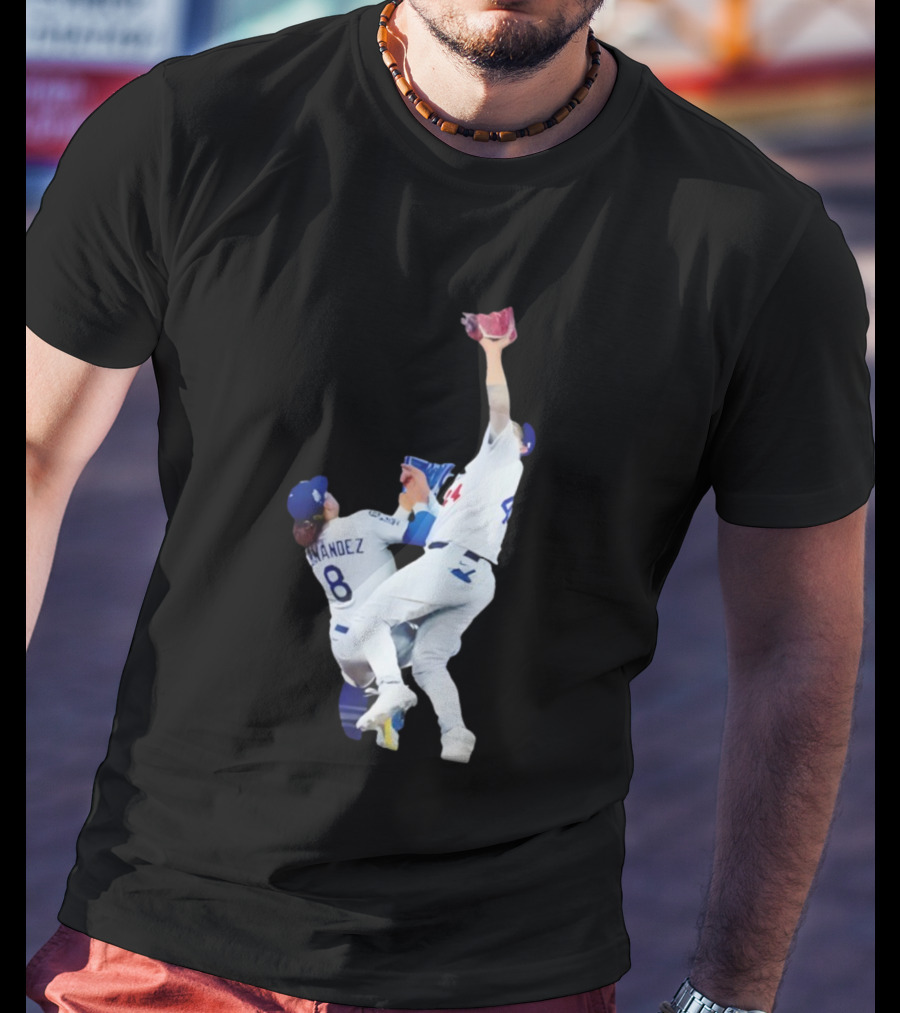 Andy Pages Hernandez Los Angeles Dodgers World Series Game 7 Catch Iconic Play T-Shirt