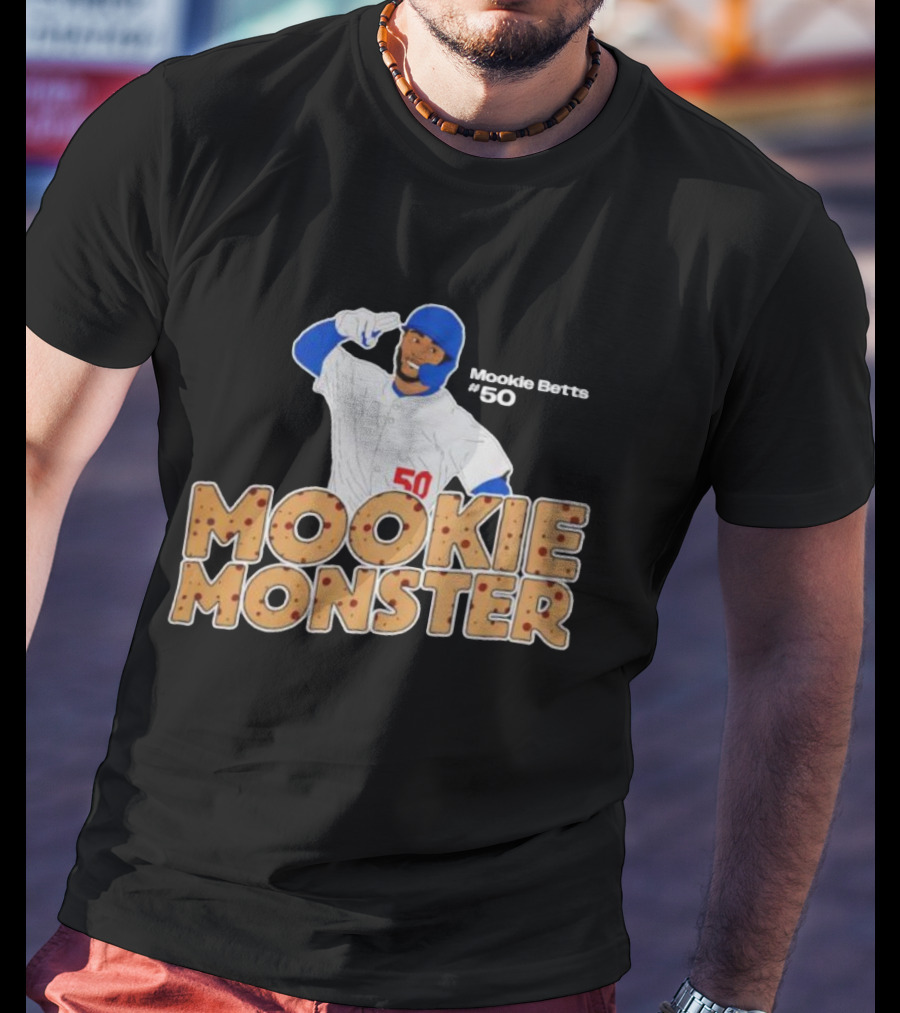 Los Angeles Dodgers Mookie Betts Mookie Monster #50 2025 World Series Champions T-Shirt