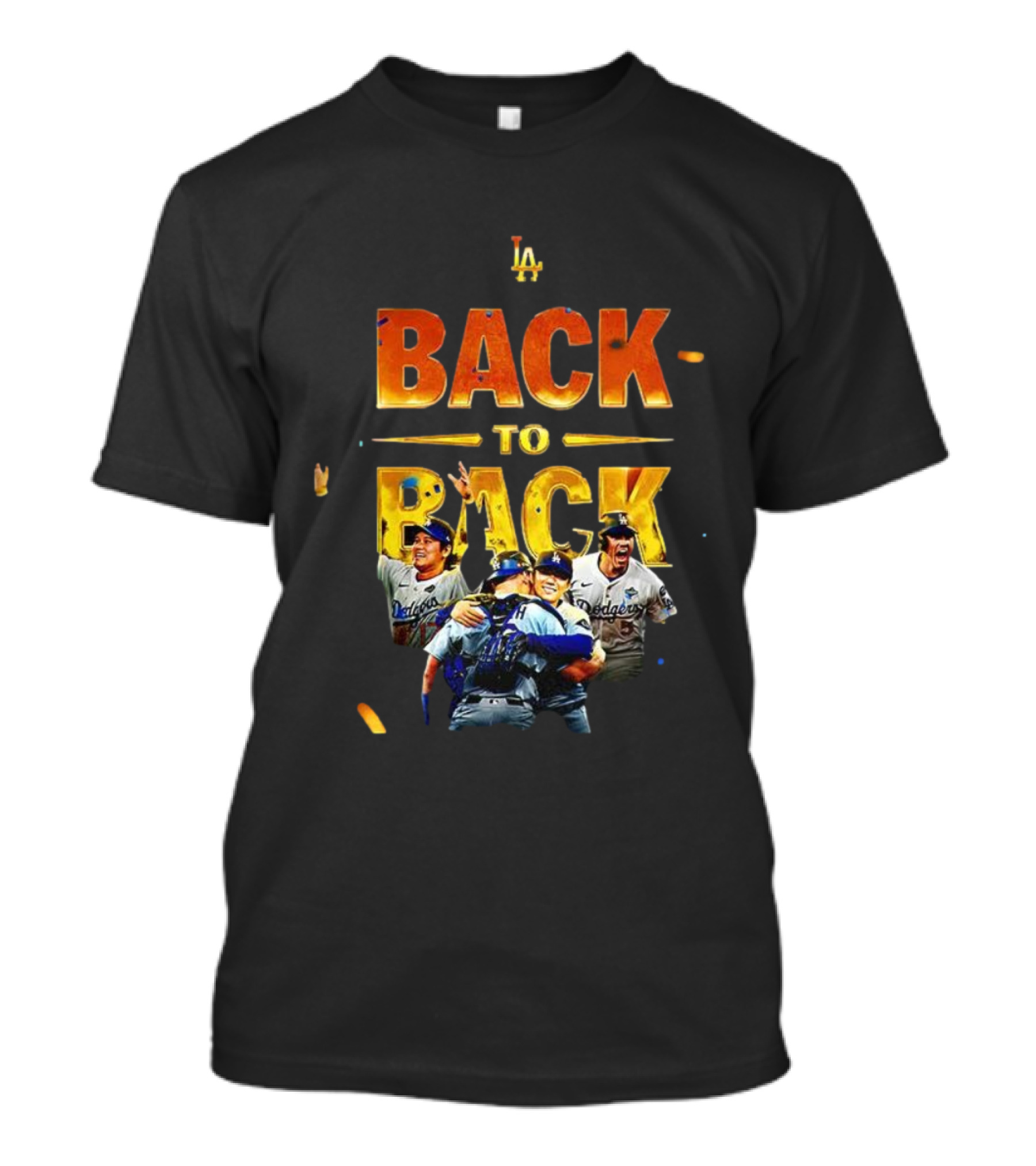 Los Angeles Dodgers Back To Back Champions Celebration 2025 T-Shirt