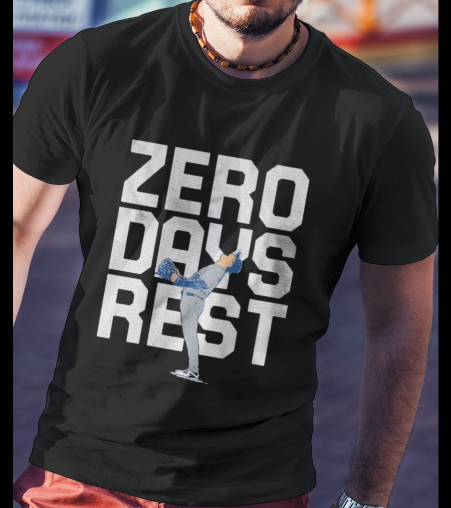 Yoshinobu Yamamoto Zero Days Rest Los Angeles Dodgers MLB World Series MVP 2025 T-Shirt