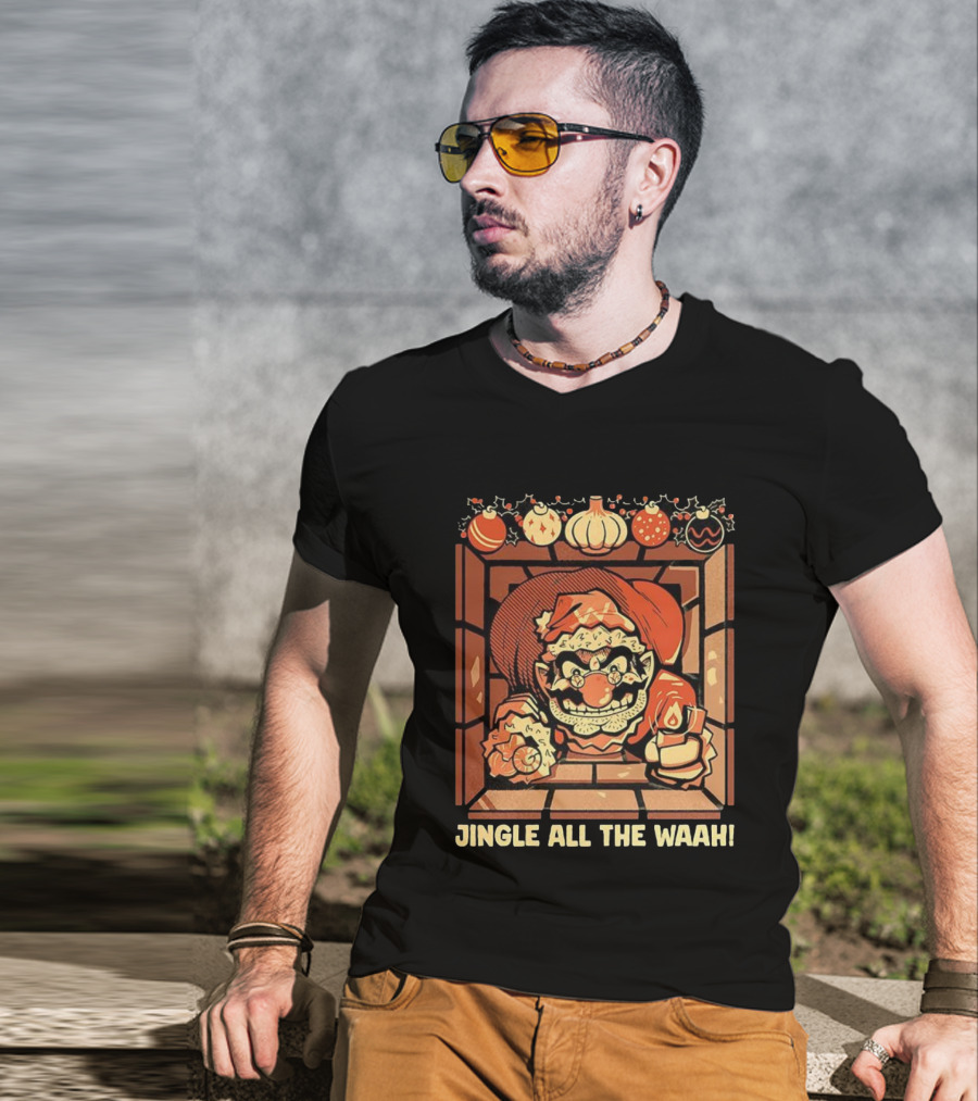 Jingle All The Waah Christmas Holiday Santa Parody T-Shirt