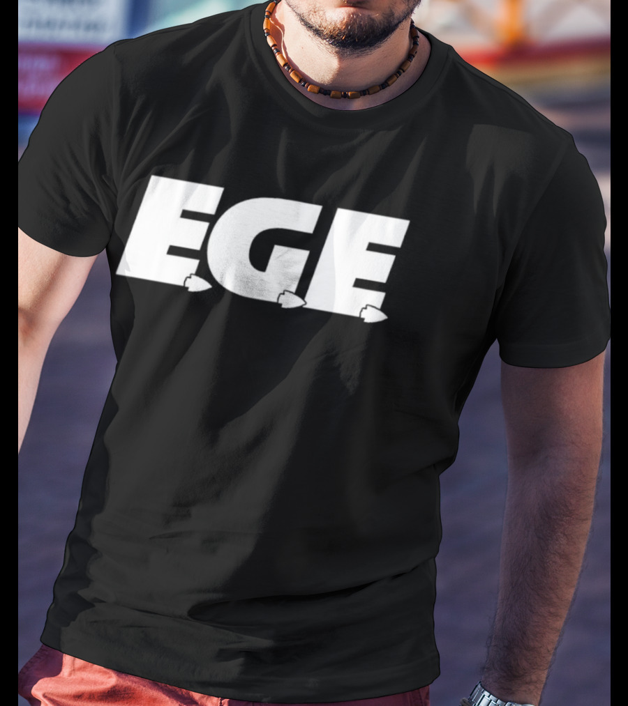 EGE Everyone’s Gotta Eat Typography With Fish Elements T-Shirt