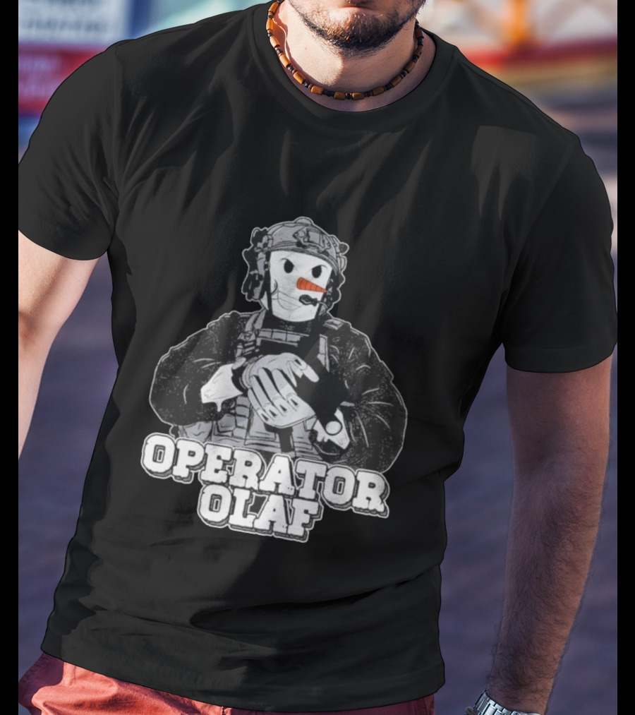 Operator Olaf Tactical Snowman Christmas T-Shirt