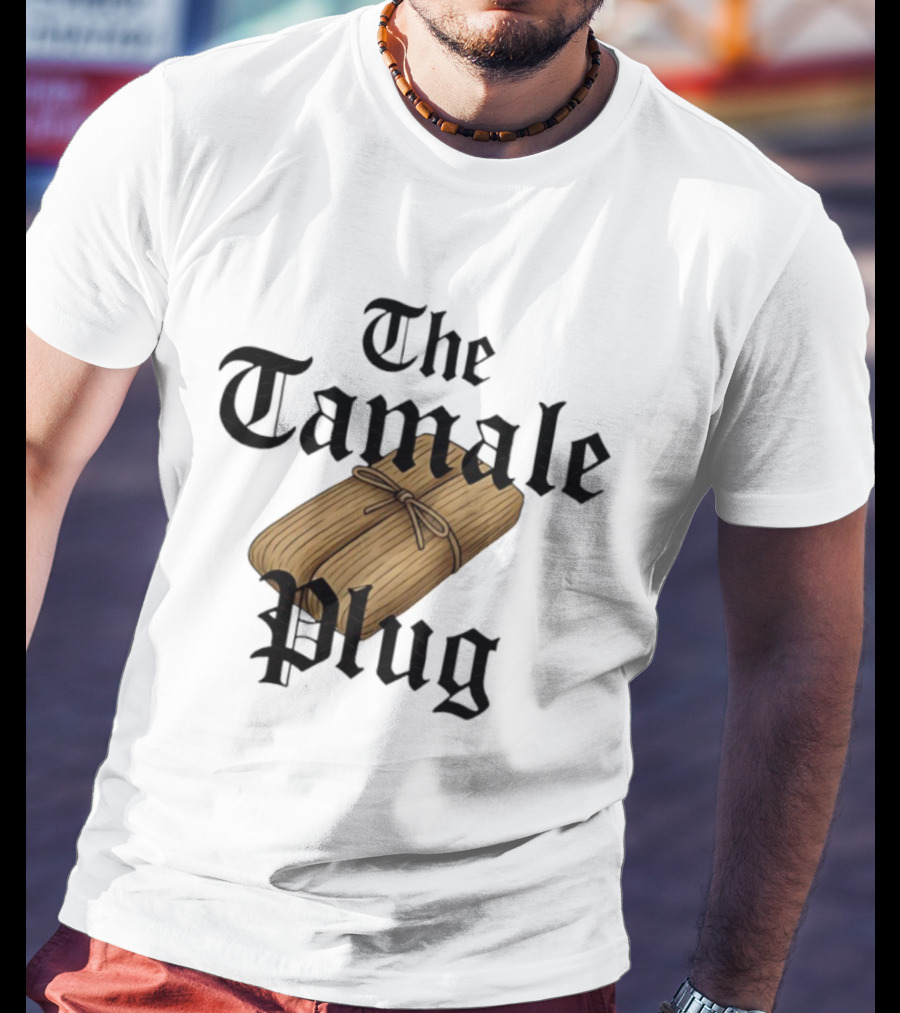 The Tamale Plug Wrapped Corn Husk Icon T-Shirt