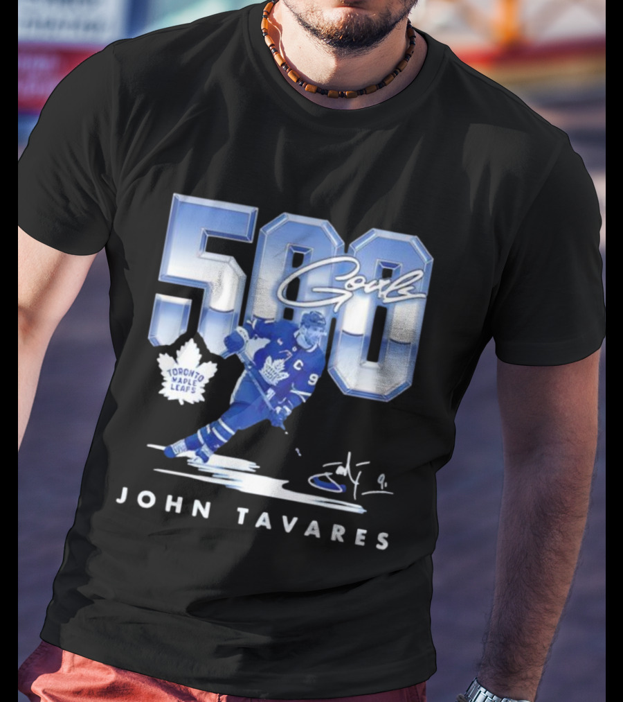 John Tavares Toronto Maple Leafs 500 Goals Milestone Celebration T-Shirt