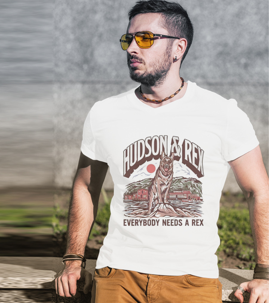 Hudson & Rex Everybody Needs A Rex German Shepherd Dog T-Shirt
