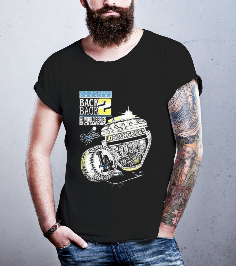 Los Angeles Dodgers Back To Back World Series 2025 Champions Diamond Ring Dodgers Championship T-Shirt