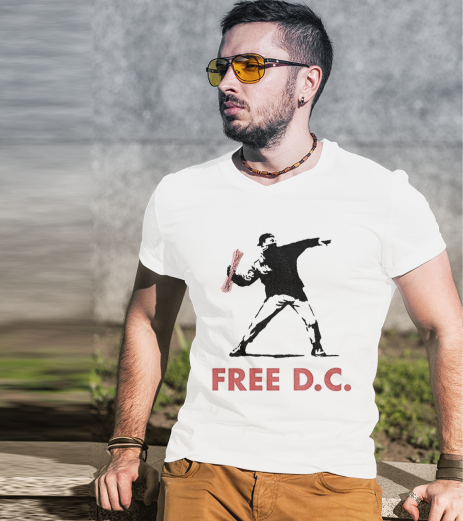 2025 Free D.C. Sandwich Guy Iconic Street Art Style T-Shirt