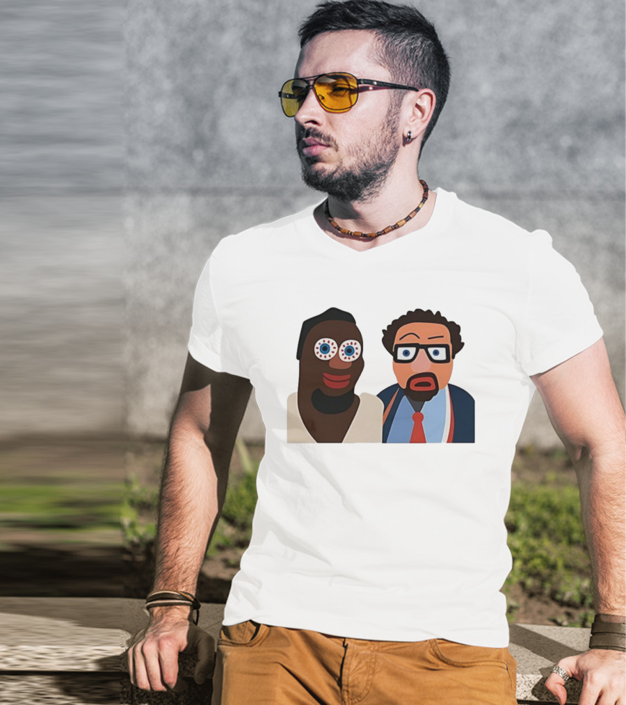 Boston Celtics Jaycee Funny Cartoon Duo Art Style T-Shirt