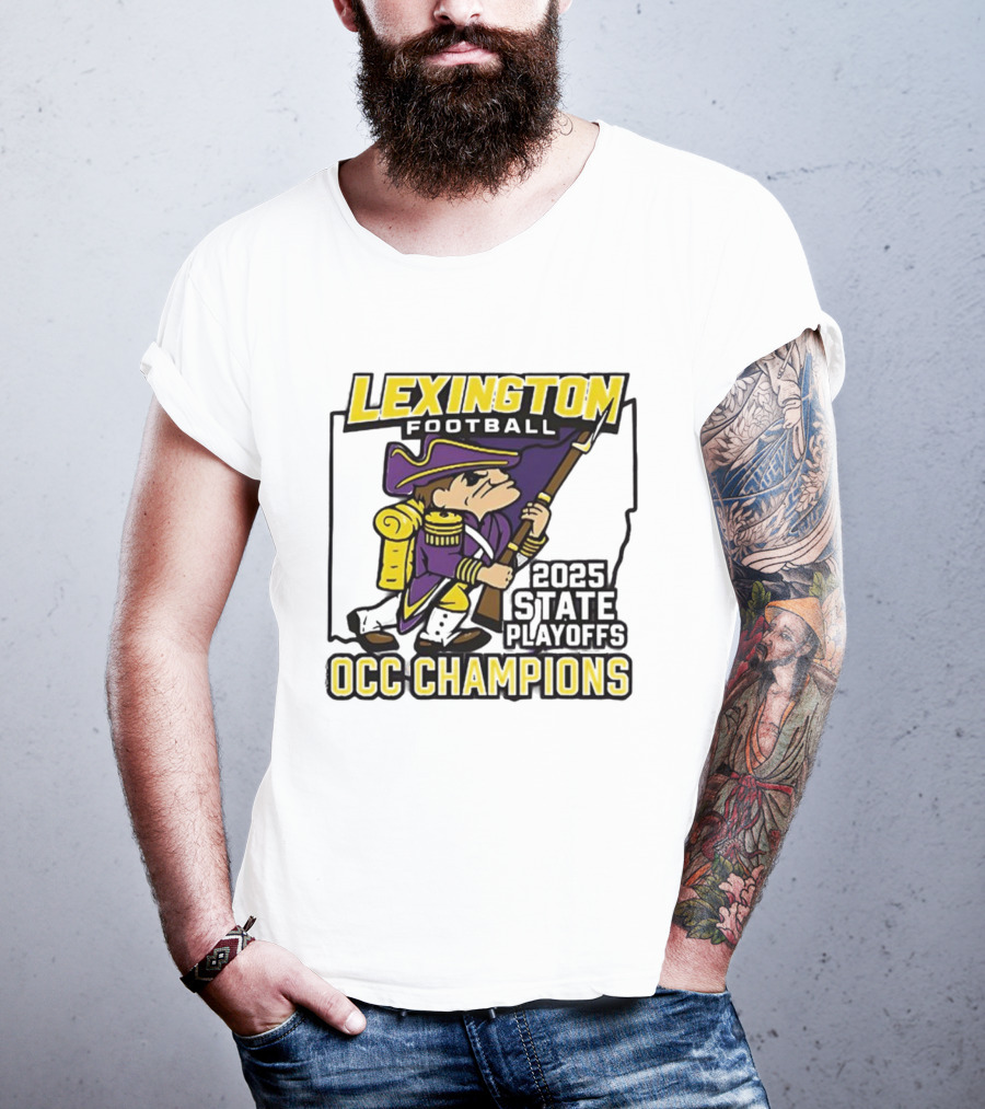 Lexington Football 2025 State Playoffs OCC Champions T-Shirt