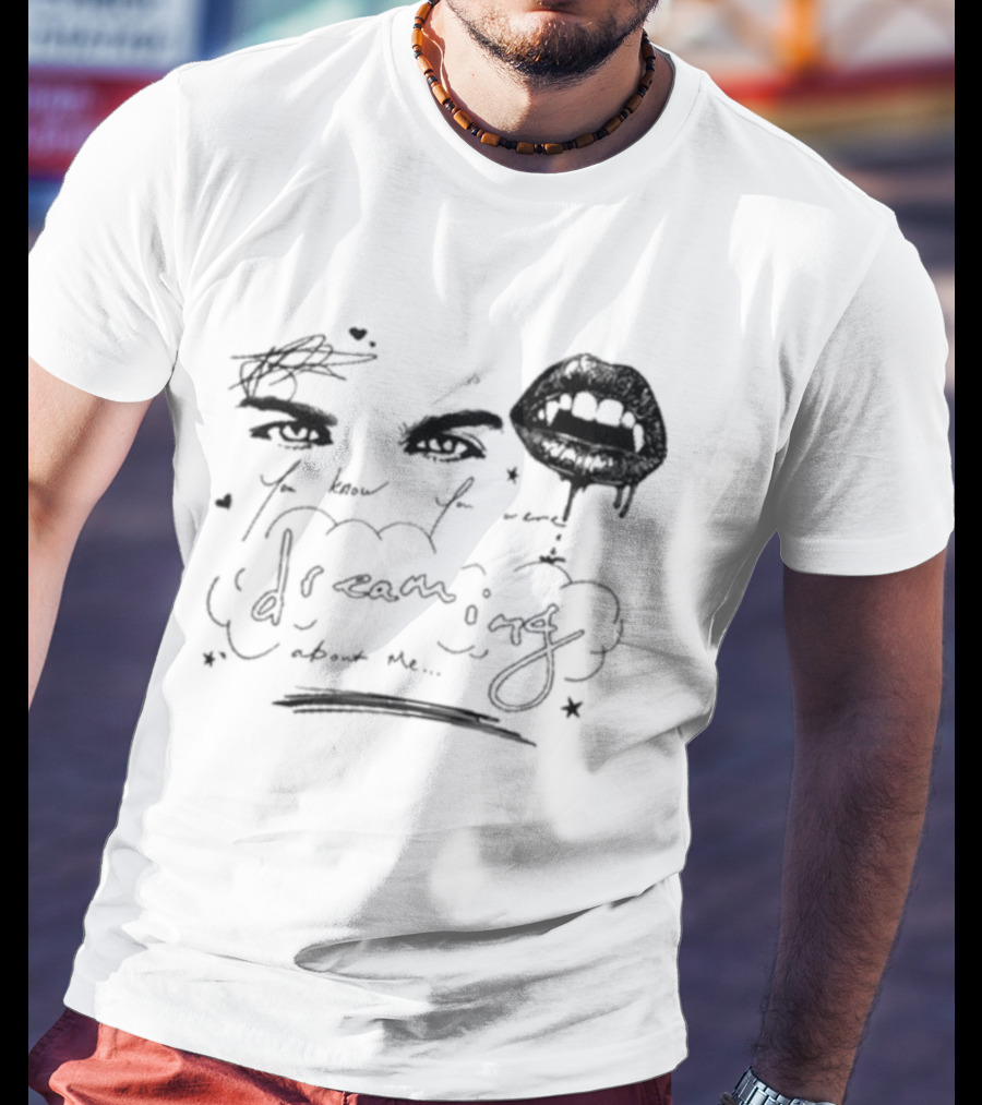 Ian Somerhalder Dreaming Romantic Eyes And Lips T-Shirt