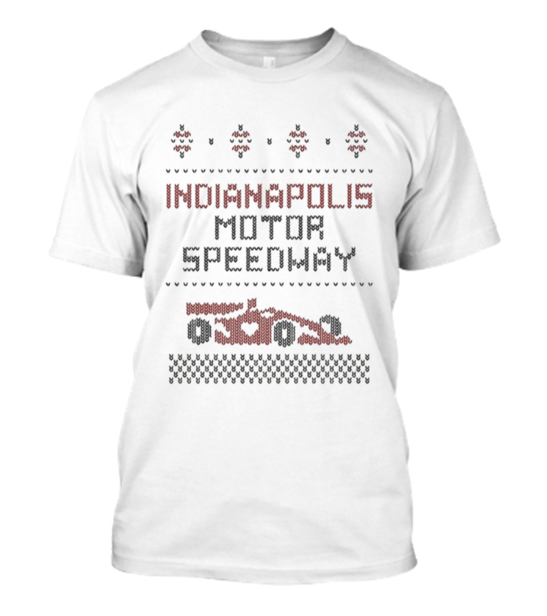 Indianapolis Motor Speedway Holiday Ugly Christmas T-Shirt
